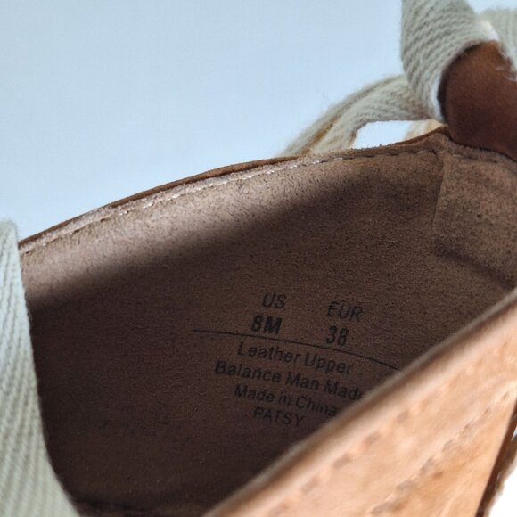 Sam Edelman Patsy suede wedge strap sandals size 8 - Picture 4 of 9